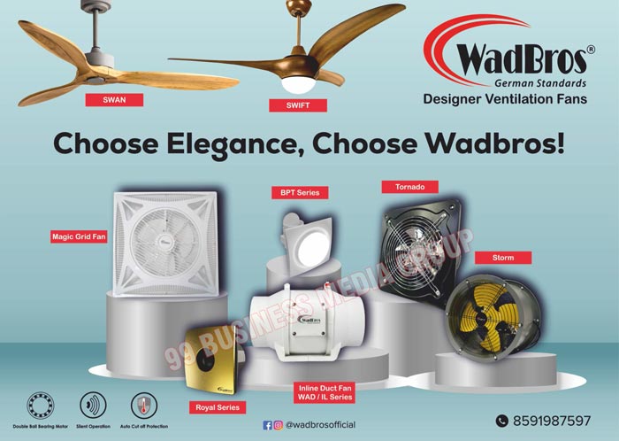 Fans, Ventilation Fans, Exhaust Fans, Swan Fans, Swift Fans, Magical Grid Fans, BPT Series, Tornado Fans, Inline Duct Fans, Storm Fans, Ceiling Fan, Royal Exhaust Fans, Kitchen Exhaust Fans, Decorative Fans, BPT Fans