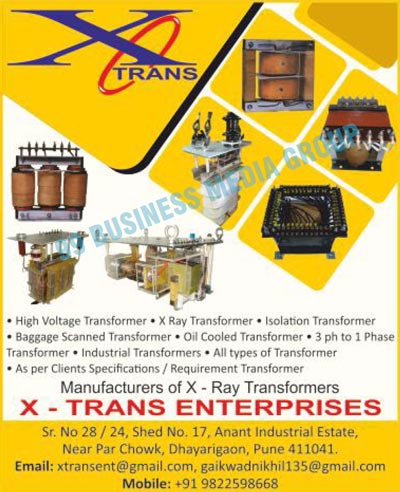 Electrical Transformers, X-Ray Transformers, High Voltage Transformers, Isolation Transformers, Baggage Scanned Transformers, Oil Cooled Transformers, 3 Phase Transformers, 1 Phase Transformers, Industrial Transformers