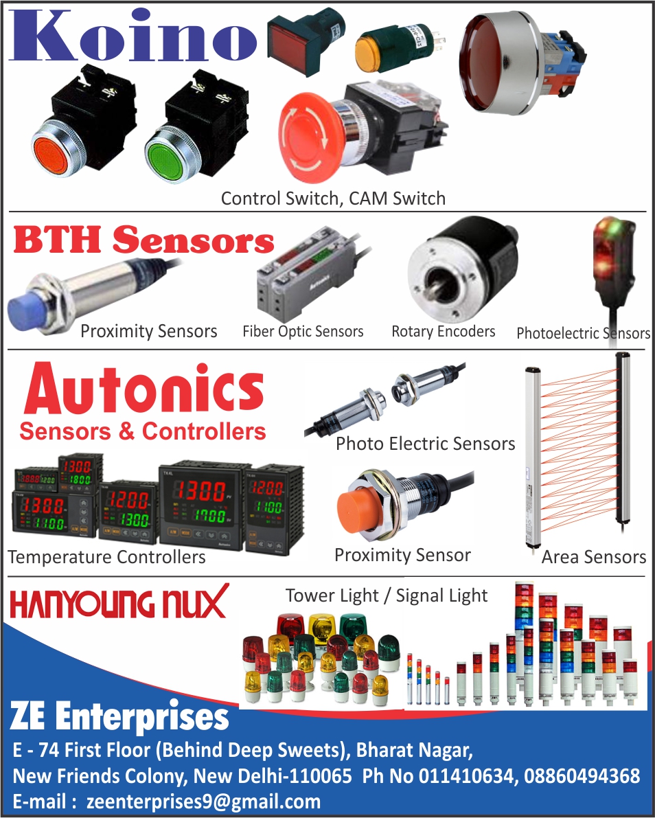 Control Switches, Cam Switches, Proximity Sensors, Fiber optic Sensors, Rotary Encoders, Photoelectric Sensors, Area Sensors, Temperature Controllers, Tower Lights, Signal Lights