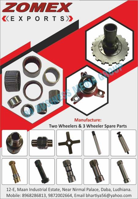 Two Wheeler Spare Parts, Three Wheeler Spare Parts
